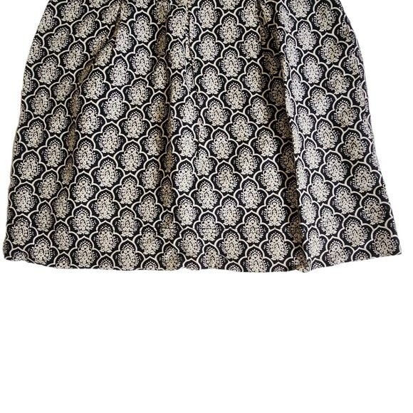 Loft black cream mini skirt sz 2 - Picture 5 of 10